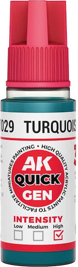 AK Interactive Боя за Моделизъм Turquoise Blue 17мл