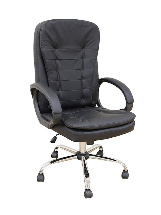 Zita Plus A9938 Директорски Офис Стол С Подлакътници Черен