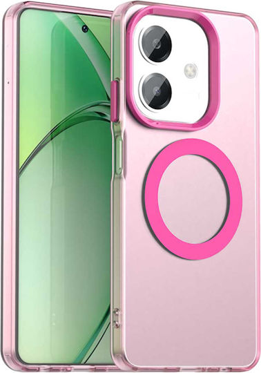 Techsuit Umschlag Rückseite Kunststoff / Silikon Rosa (Galaxy A40Oppo A60)