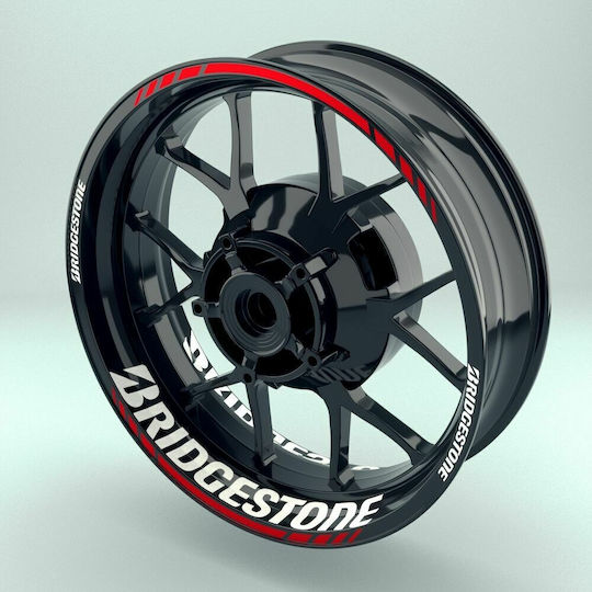 Стикери Залепваща Лента за Джанти Bridgestone Wheel Sticker St10018
