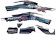 Kawasaki Kaze-r Blue-Purple Stickers Set