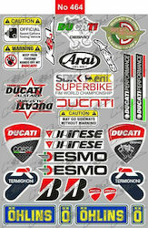 Αυτοκόλλητη Καρτέλα Ducati Κωδ.464