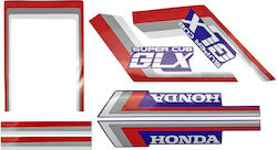 Honda Glx Blau Rot Motorrad-Aufkleber-Set