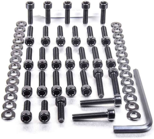 Κιτ Βιδες Αλλεν Aluminium Engine Kit Mt-07 Black Eya186bk Pro Bolt