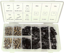 Set Collection U-Type Car Clips Screws 170 Pieces Oem 131255 131255