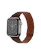 Curea Piele artificială Maro (Apple Watch 42/44/45/49mm)