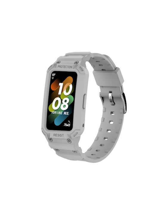 Strap Silicone Gray (Huawei Band 7Honor Band 6)