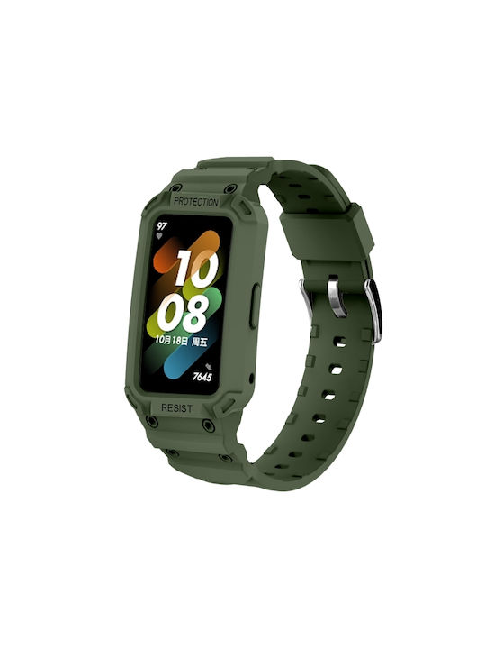 Armband Silikon Grün (Huawei Band 7Honor Band 6)