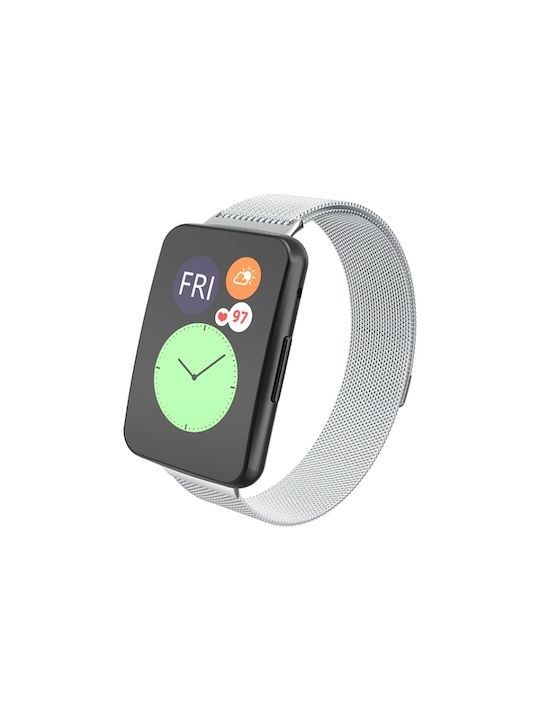 Armband Rostfreier Stahl Silber (Huawei Watch Fit)