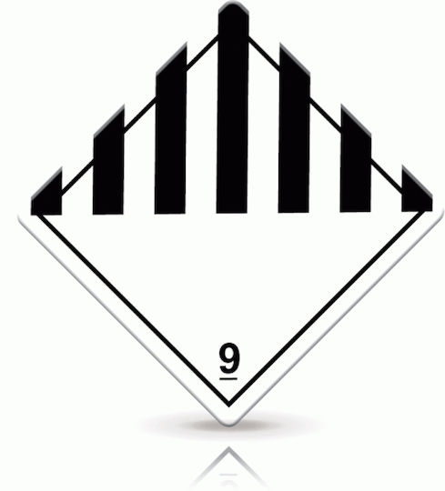 Ce Adr Class 9 Sign 23x23cm 5.405-513