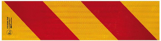Reflective Truck Sign 3m Sticker Orange Red Zebra 56 X 14 Cm