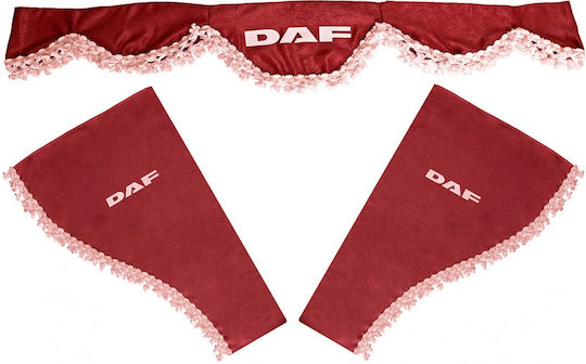 Set Perdele 3 Piese Daf Bordo