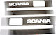 Decorative Step Sign Scania R Stainless Steel 440mm140mm1mm Set of 2 Pieces