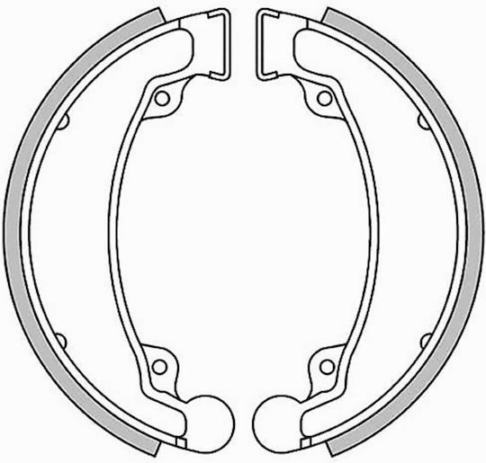 Brake Shoes Set Rear Honda Press Cub Honda Cm 200t Shark55868