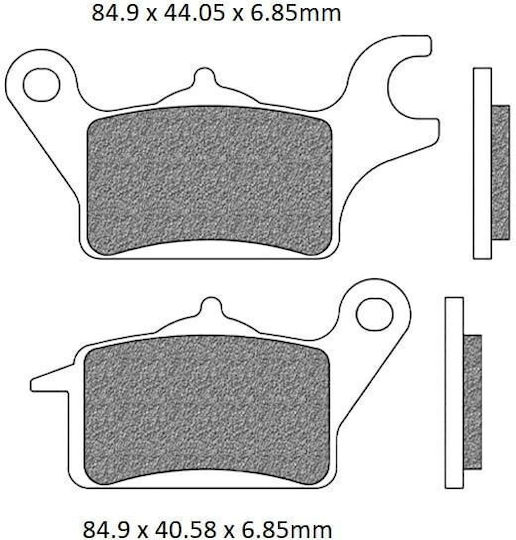 Brake Pads Set Fa625 Organic Honda Afs 110i Wave Supra-x 125i Bizar102380