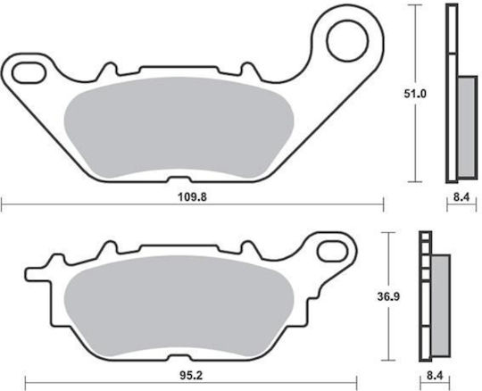 Tampoane Față Crypton-X 135 Crypton T-110 YBR 125 FA464 Suprema