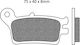 Brake Pads Set Fa153 Organic Fuego114477