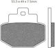 Brake Pads Set Fa321 Organic Nagano108756