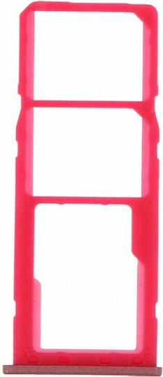 Sim Card Tray Samsung Galaxy M20 Dual Card Version – Ρόζ