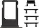 Side Keys Card Tray iPhone 7 Schwarz