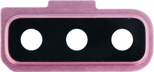 Τζαμάκι Επισκευής Κάμερας Back Camera Lens Bezel Samsung Galaxy A7 2018 Pink