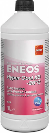 Eneos Hyper Cool Xb 26ºc Αντιψυκτικό Υγρό Ψυγείου Αυτοκινήτου Μπλε Χρώμα 1lt