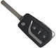Toyota Foldable Car Key Shell with Blade with 3 Buttons for Toyota