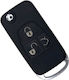 Foldable Car Key Shell with Blade with 3 Buttons Type for Mercedes Benz