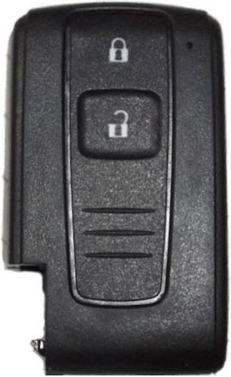 Foldable Car Key Shell with Blade with 2 Buttons Type for Toyota / Smart