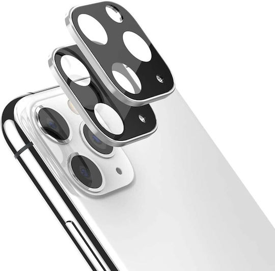 Cover Aluminum Protector Προστασία Κάμερας Μεταλλικό Πλαίσιο Ασημί για το iPhone 11 Pro / 11 Pro Max