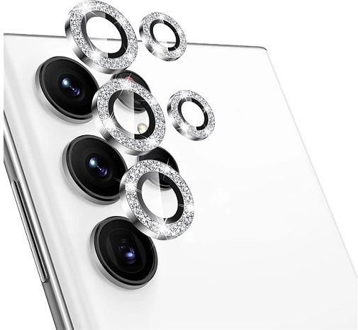 Camera Protection Metal Frame Silver for the Samsung Galaxy S23 Plus