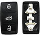 Rubber Spare Part Key Group Vag 3 Buttons Square