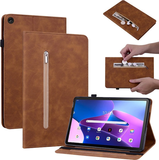 Flip Cover Δερμάτινη Καφέ (Lenovo Tab M10 (3rd Gen) 10.1'')