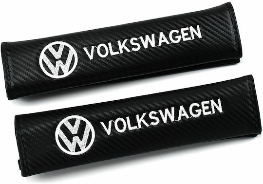 Set Autogurt Polster Volkswagen 2 Stück Oem – Schwarz Carbon