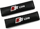 Satz Autogurt Polster „s Line“ 2 Stück Oem – Schwarzes Carbon