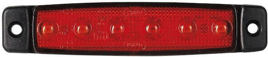 Фенер За Обем 6 Led Червен 560-0.06 24v Dasteri