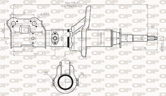 Open Parts Αμορτισέρ 1τμχ για Hyundai Atos