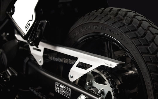C-racer Προστατευτικό Αλυσίδας Μοτοσυκλέτας Suzuki '16 '21 Sv650 Chain Guard Silver