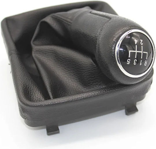 Leather Luxe Shift Knob with Bubble for Volkswagen Polo Black
