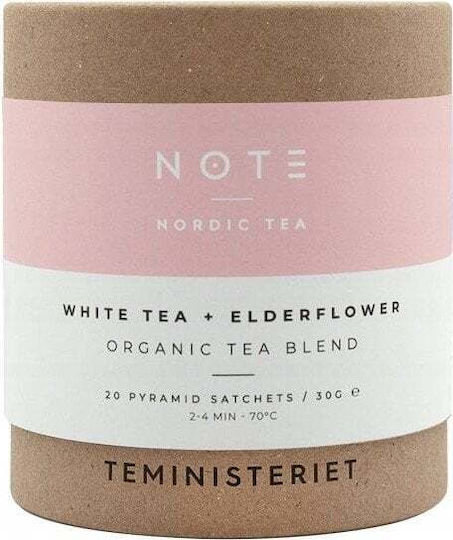 Teministeriet Note White Tea Elderflower Organic Tea 20 Bags