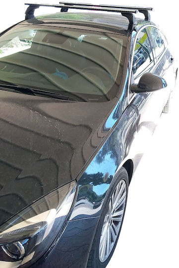 Nordrive Aluminum Car Roof Bars for Opel Insignia 4D Set with Roof Rack Legs