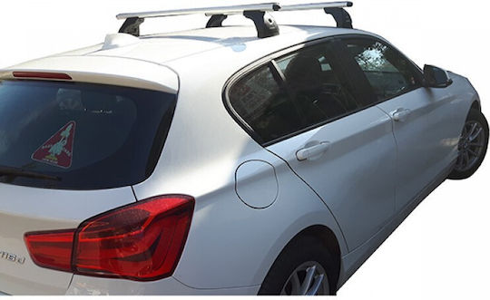 Nordrive Aluminum Car Roof Bars for BMW Series 1 5D 2011+ Set with Roof Rack Legs MPBMWF2001