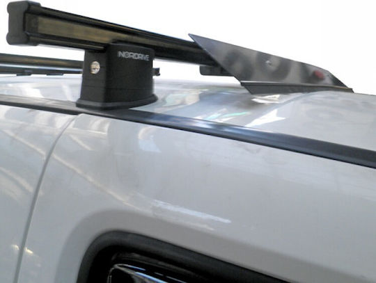 Nordrive Roof Bar Set with Roof Rack Legs Railing Fiat Doblo 2010+ 3 Pieces