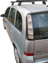 Menabo Roof Bar Kit Metallic Roof Bars for Opel Meriva 2003-2009