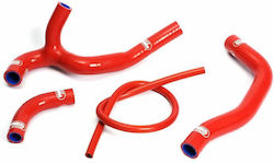 Samco Sport Set Radiator Hoses 4 Pieces Silicone Hon-28-rd Honda CRF 450 R 05-08 Red