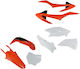 UFO Motorcycle Plastic Set Orange 1pcs