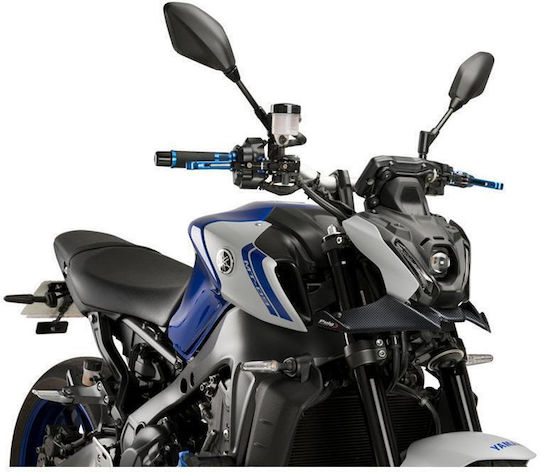 Puig Front Motorcycle Spoilers for Yamaha MT-09 Black 1pcs