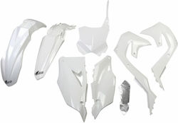UFO Motorcycle Plastic Set for Kawasaki KX White 1pcs