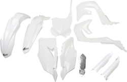 UFO Motorcycle Plastic Set for Kawasaki KX White 1pcs