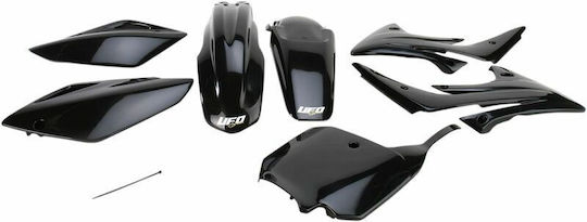 UFO Σετ Πλαστικά Μοτοσυκλέτας για Honda CRF 150 Μαύρο